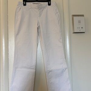 Women’s white low rise Straight-Leg pants